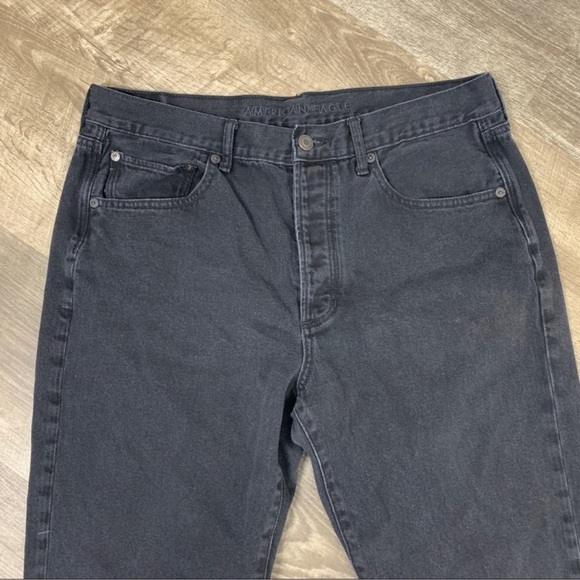 AMERICAN EAGLE Plus HI RISE GIRLFRIEND black jeans women’s size 14 XLong - Picture 6 of 10